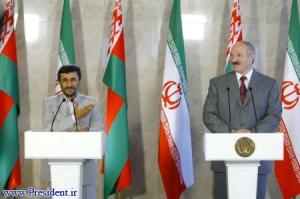Preidents Ahmadinejad and Lukashenko
